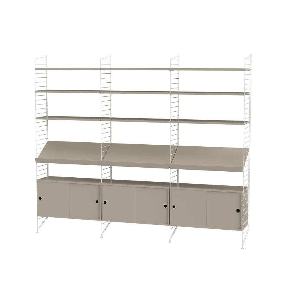 String woonkamer beige & wit - Combinatie G,  String