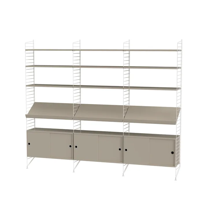 String woonkamer beige & wit - Combinatie G - String