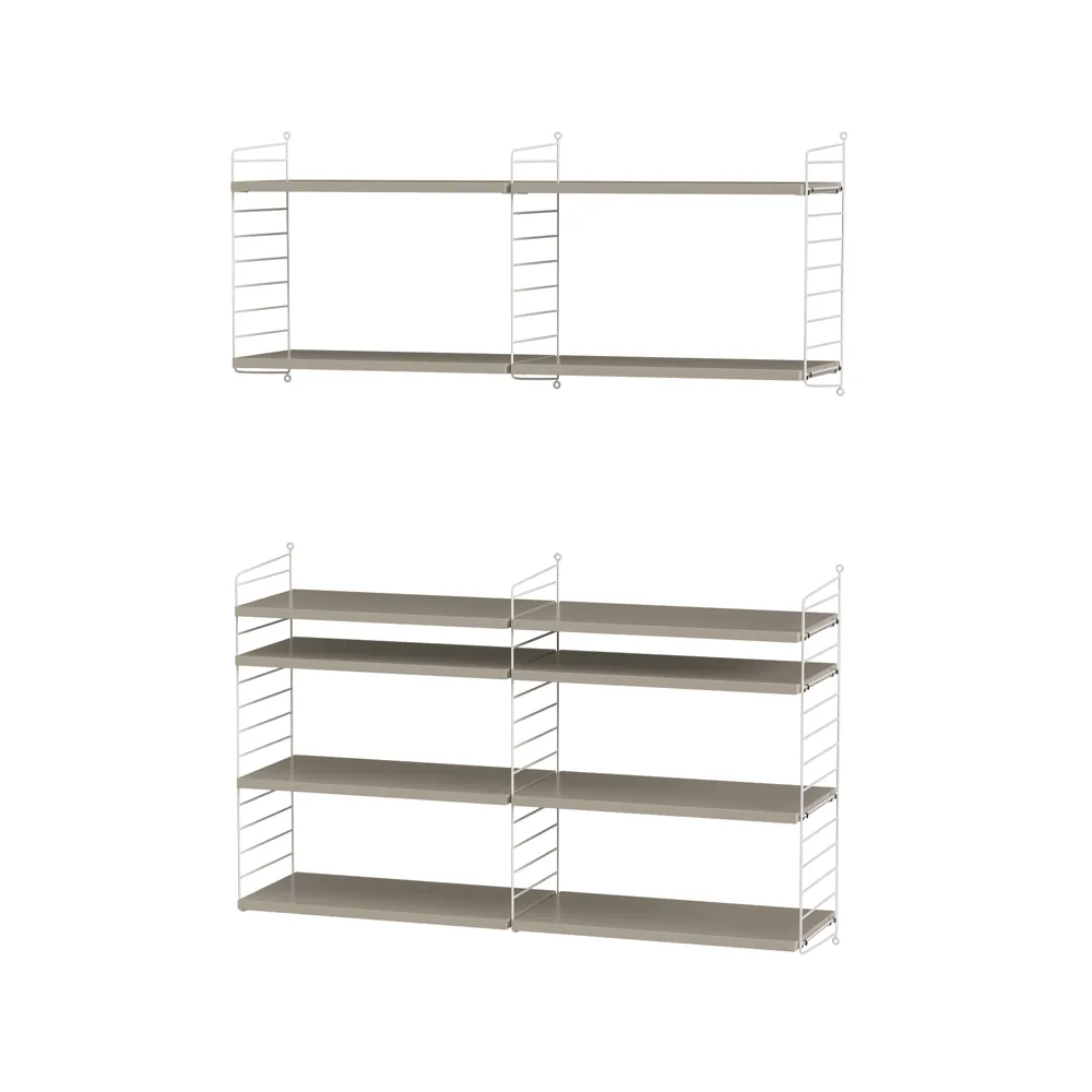 String woonkamer beige & wit - Combinatie N,  String