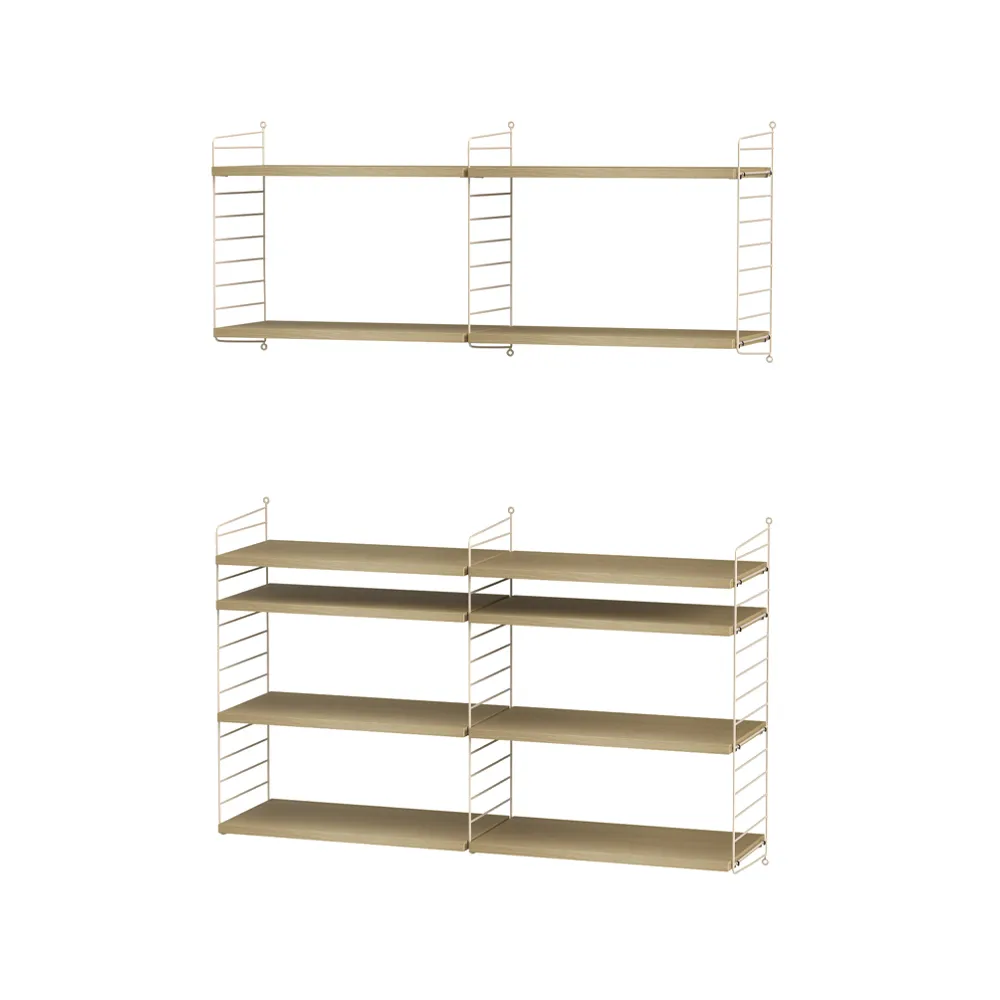 String woonkamer eik & beige - Combinatie N String