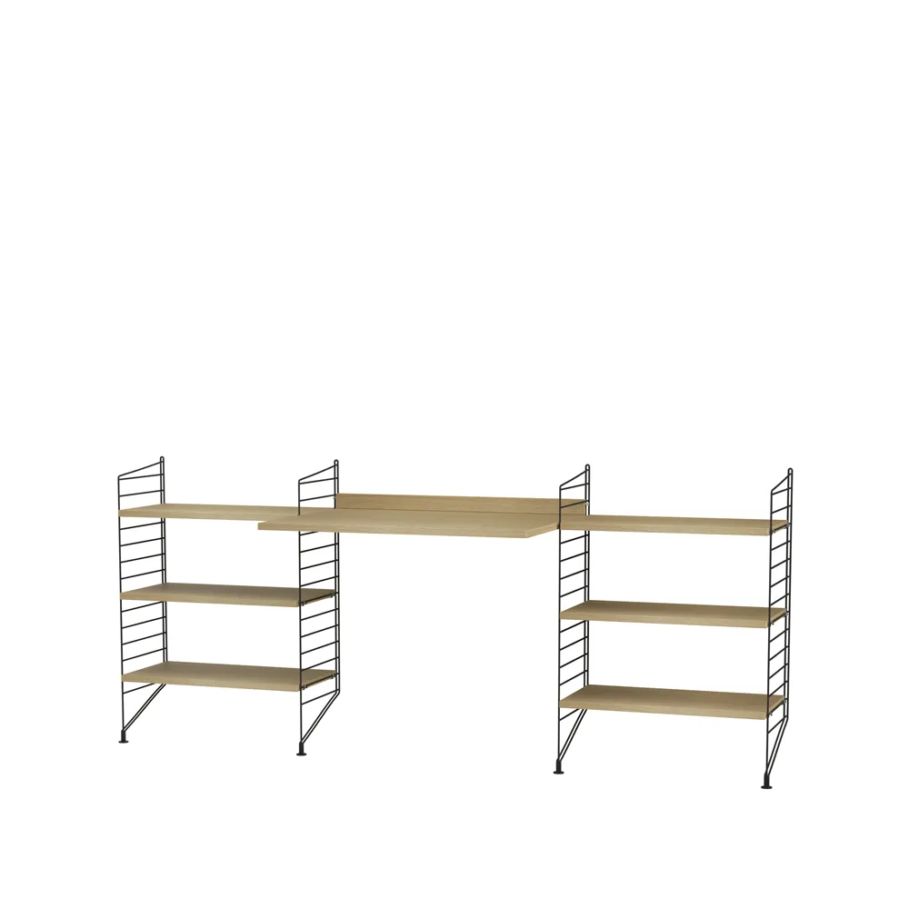 String woonkamer eik & zwart - Combinatie D String