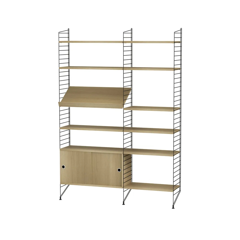 String woonkamer eik & zwart - Combinatie H,  String