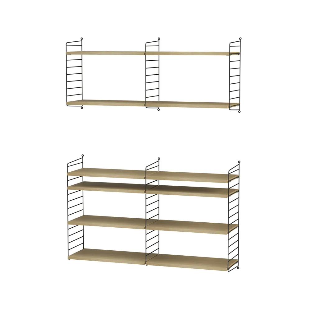 String woonkamer eik & zwart - Combinatie N,  String