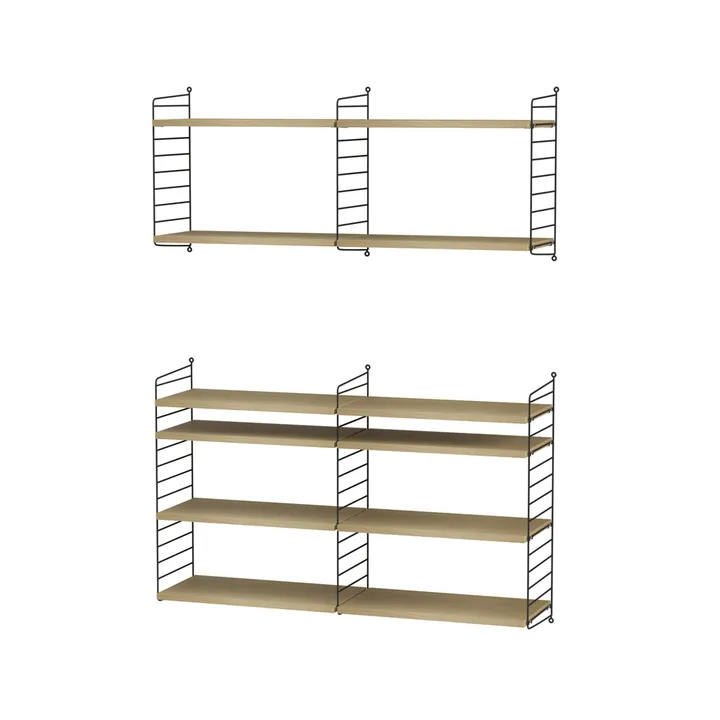 String woonkamer eik & zwart - Combinatie N - String