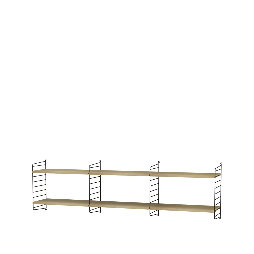 String woonkamer eik & zwart - Combinatie O,  String