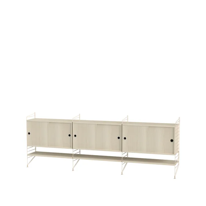 String woonkamer essenhout & beige - Combinatie F - String