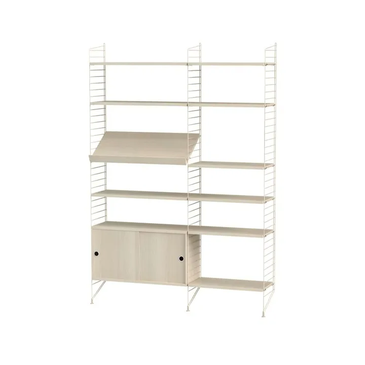 String woonkamer essenhout & beige - Combinatie H - String