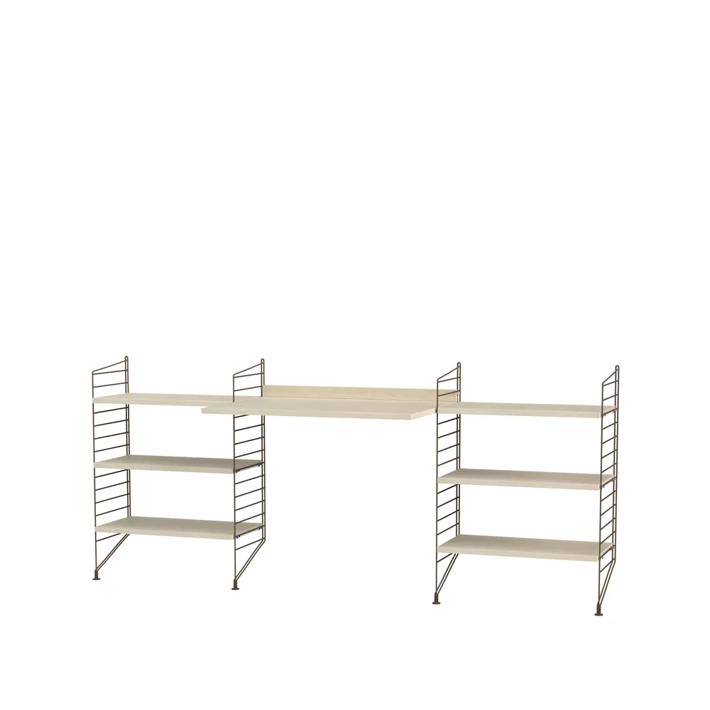 String woonkamer essenhout & bruin - Combinatie D String