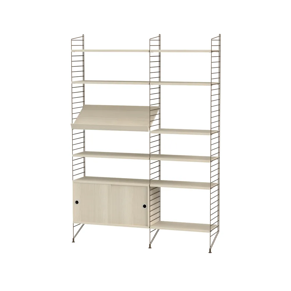 String woonkamer essenhout & bruin - Combinatie H,  String