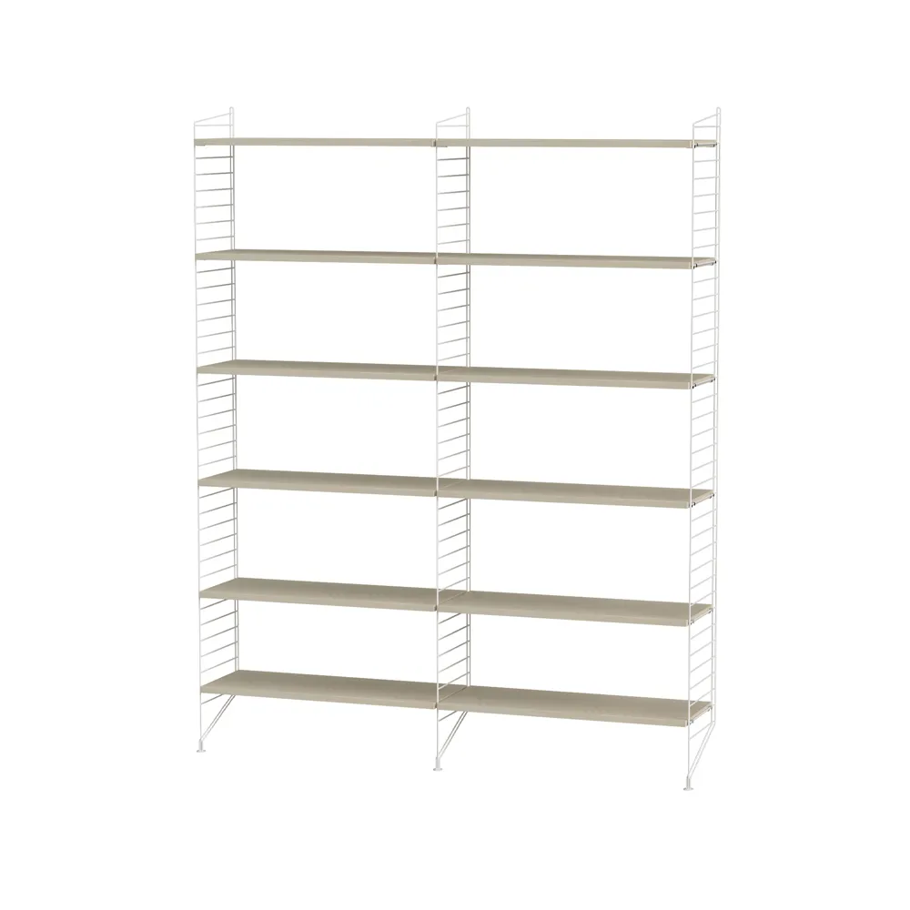 String woonkamer essenhout & wit - Combinatie A String