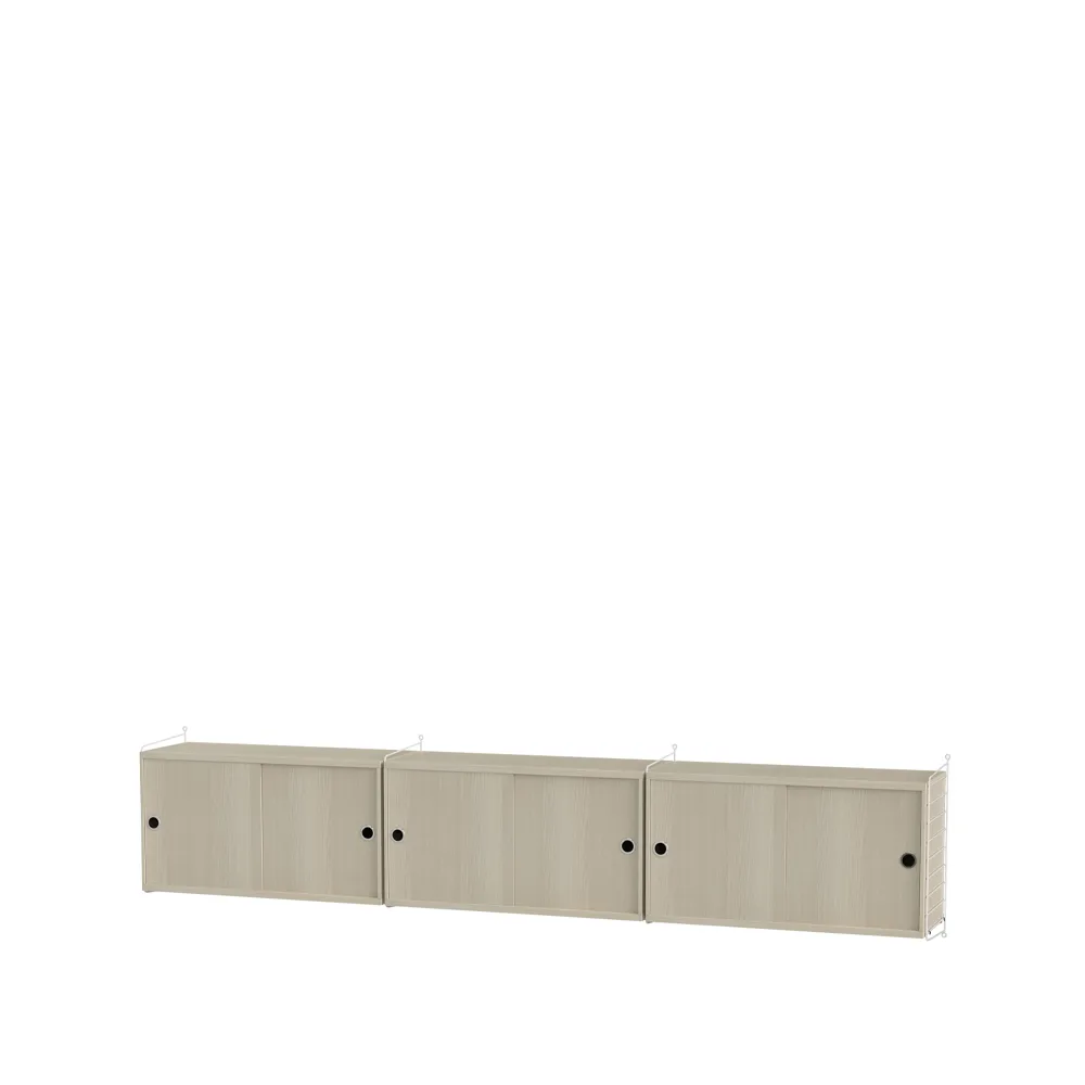 String woonkamer essenhout & wit - Combinatie D,  String