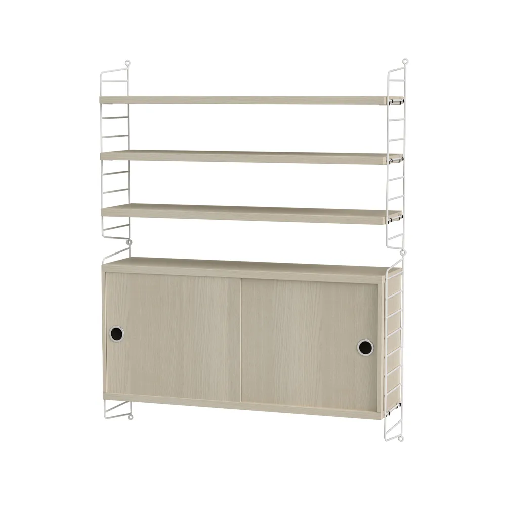 String woonkamer essenhout & wit - Combinatie I,  String