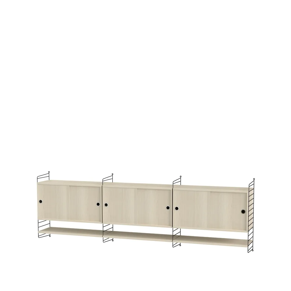 String woonkamer essenhout & zwart - Combinatie E,  String