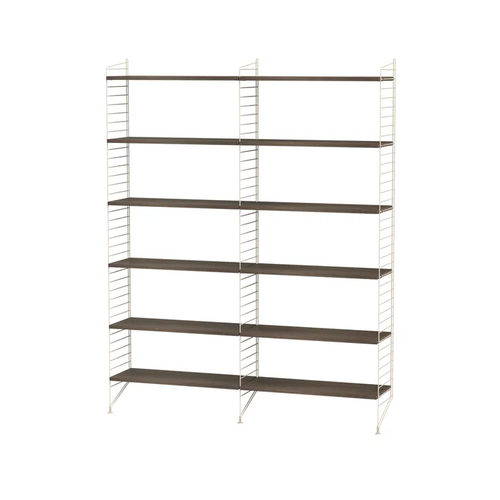 String woonkamer walnoot & beige - Combinatie A - String