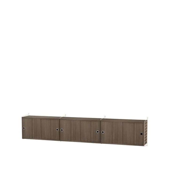 String woonkamer walnoot & beige - Combinatie D - String
