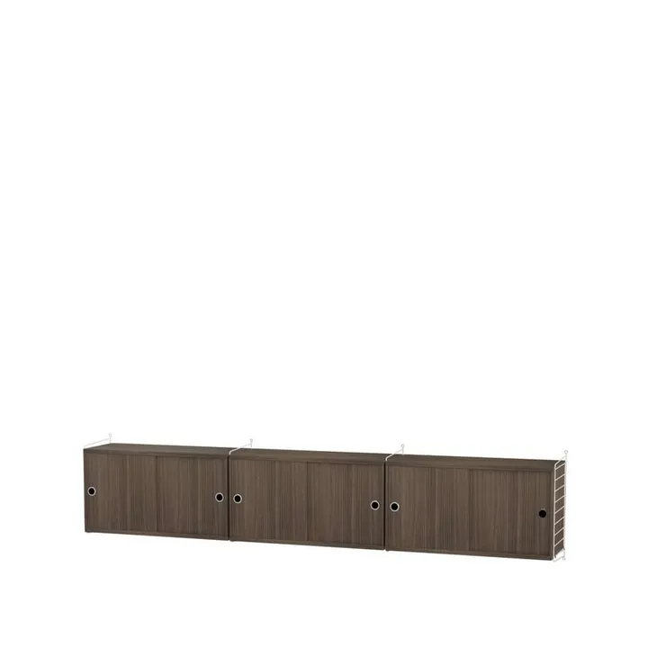 String woonkamer walnoot & wit - Combinatie D - String