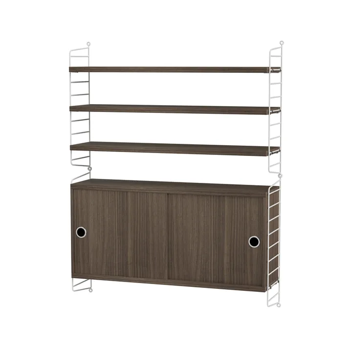 String woonkamer walnoot & wit - Combinatie I - String