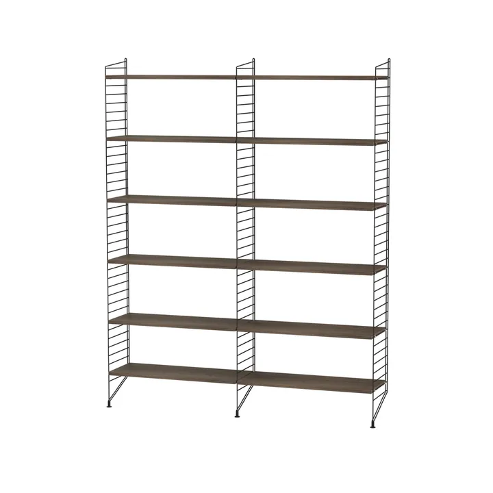 String woonkamer walnoot & zwart - Combinatie A - String