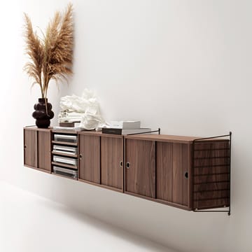 String woonkamer walnoot & zwart - Combinatie D - undefined - String