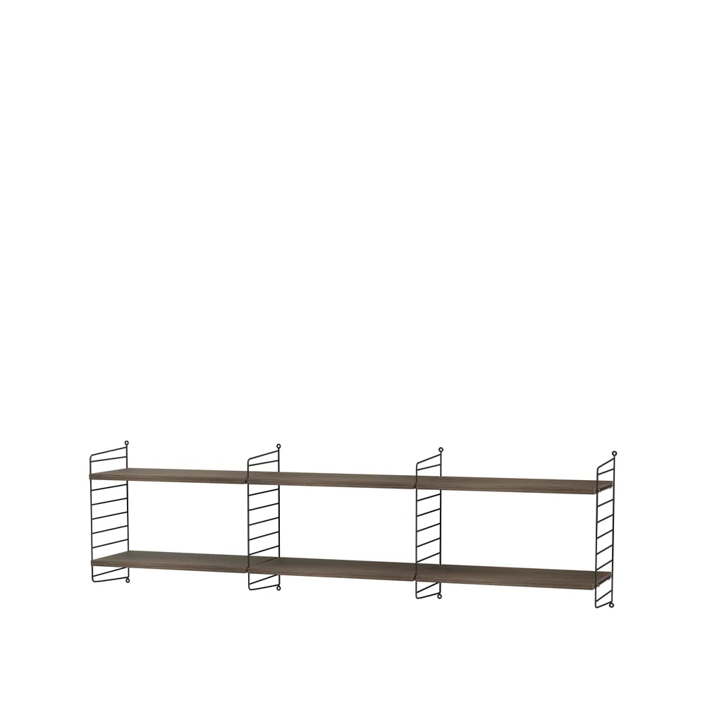 String woonkamer walnoot & zwart - Combinatie O,  String