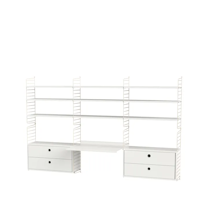 String woonkamer wit & beige - Combinatie F - String