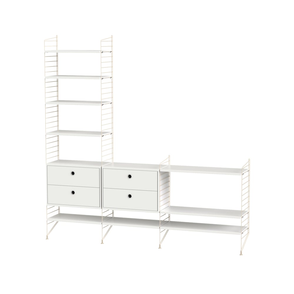 String woonkamer wit & beige - Combinatie J | Scandinavisch Interieur | Wit