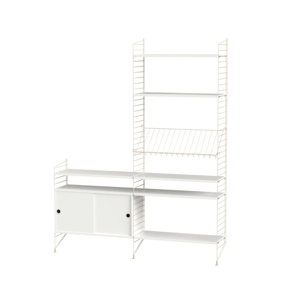 String woonkamer wit & beige - Combinatie K,  String