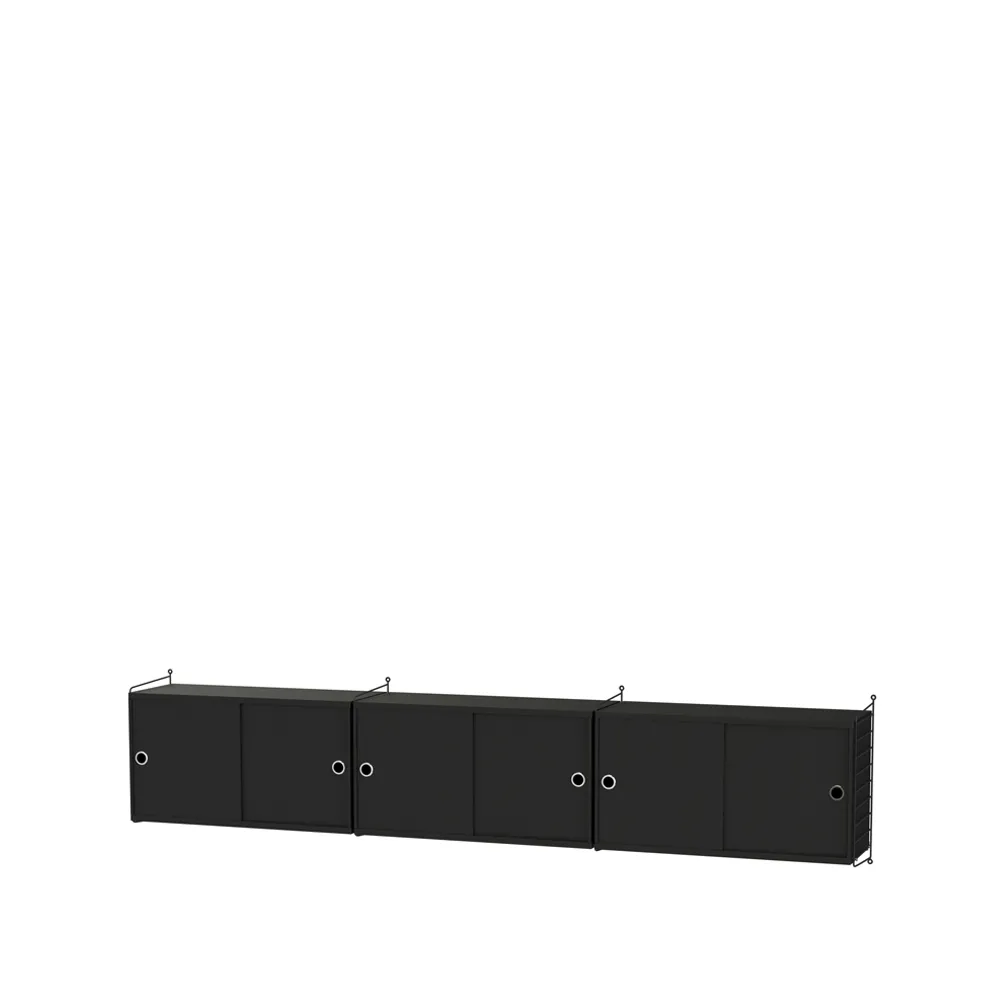 String woonkamer zwart - Combinatie D,  String