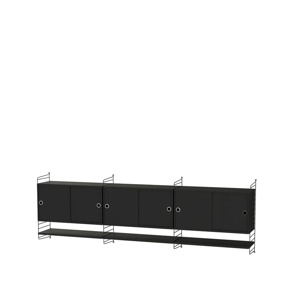 String woonkamer zwart - Combinatie E,  String