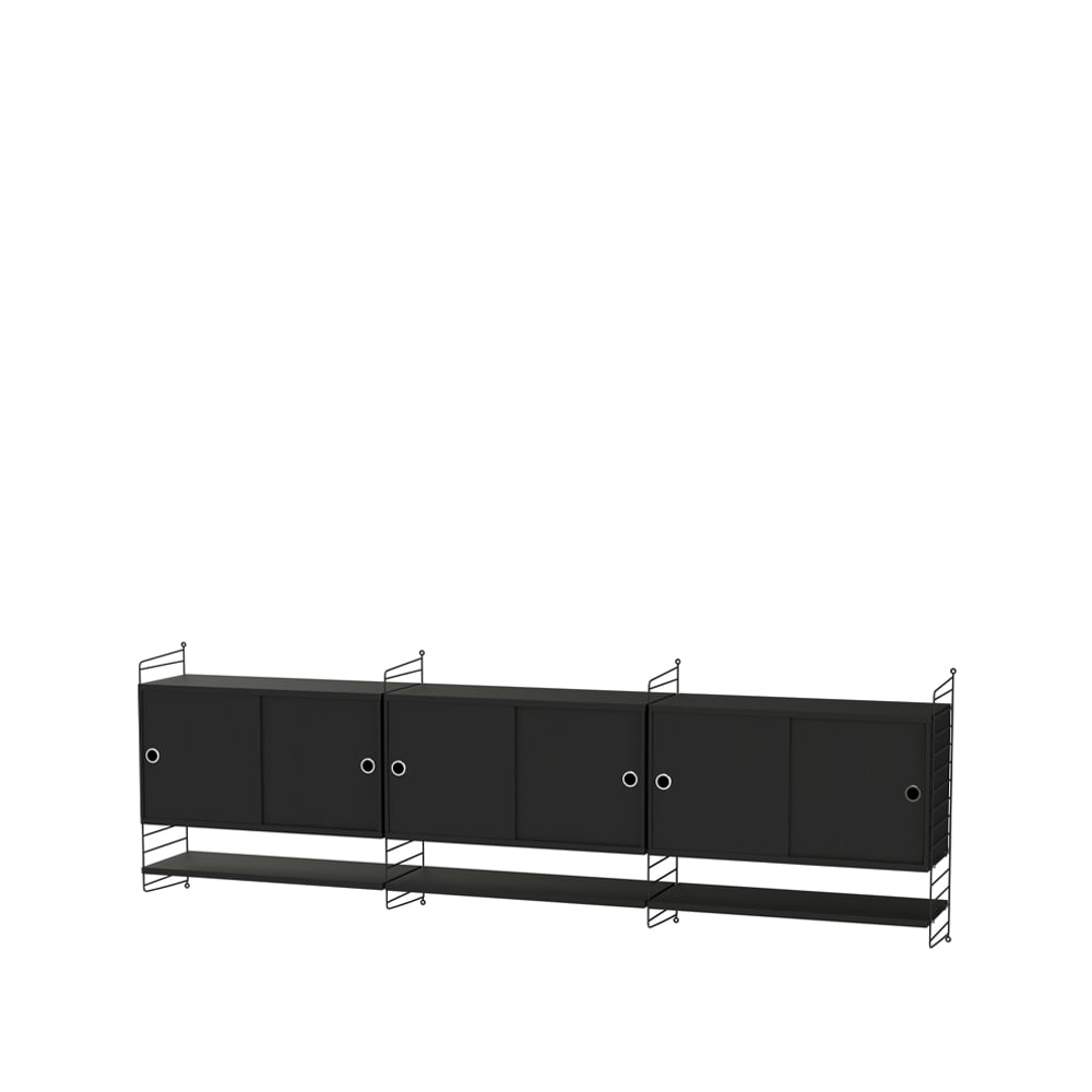 String woonkamer zwart - Combinatie E | Scandinavisch Interieur | Zwart