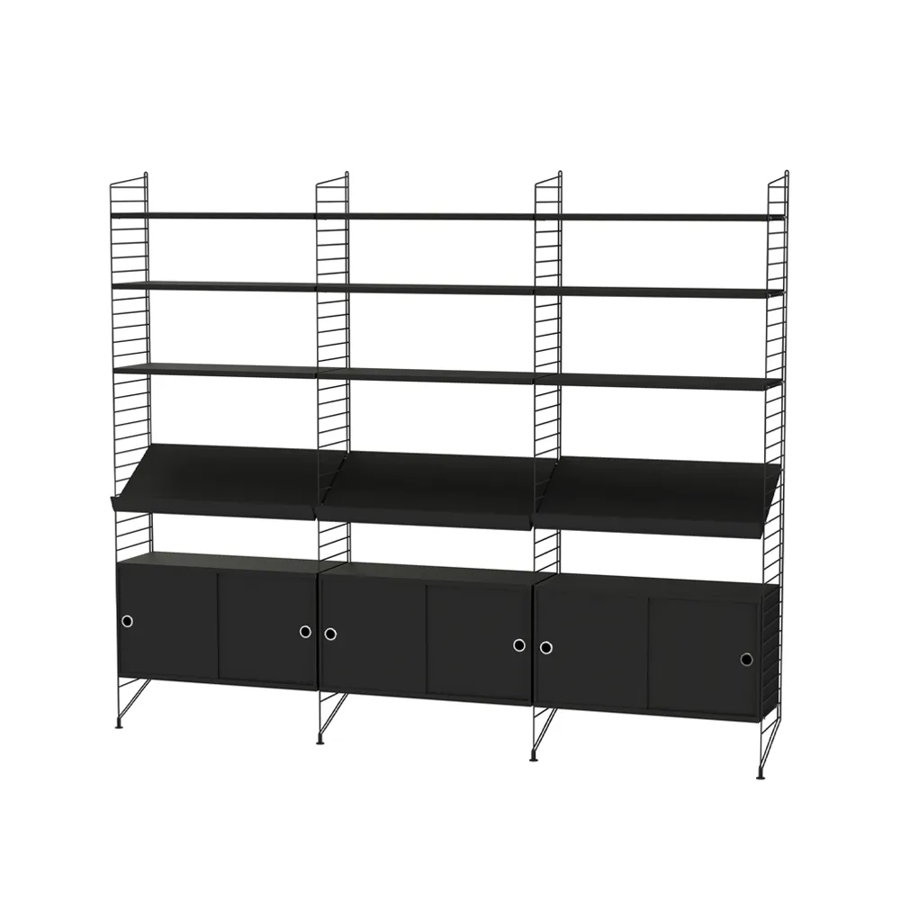 String woonkamer zwart - Combinatie G,  String