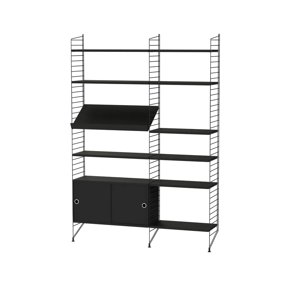 String woonkamer zwart - Combinatie H,  String