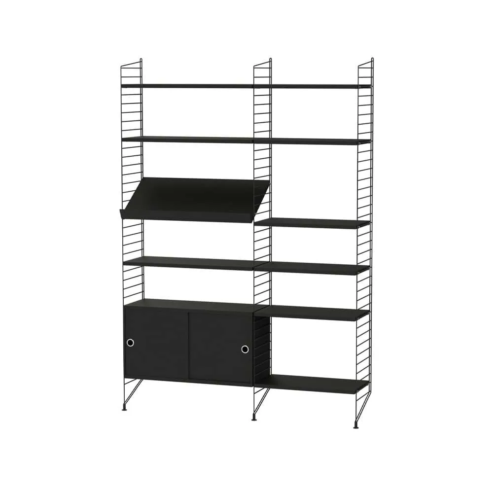 String woonkamer zwart - Combinatie H String