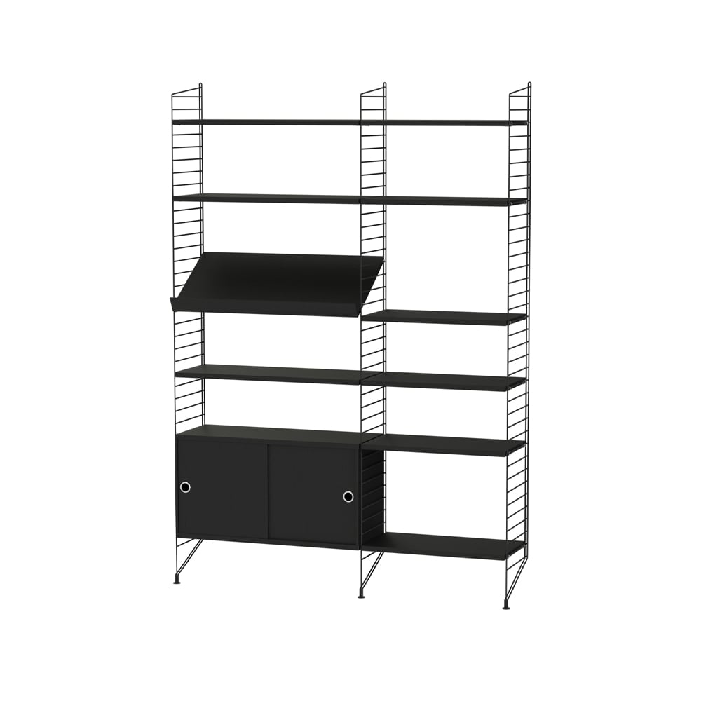 String woonkamer zwart - Combinatie H | Scandinavisch Interieur | Zwart