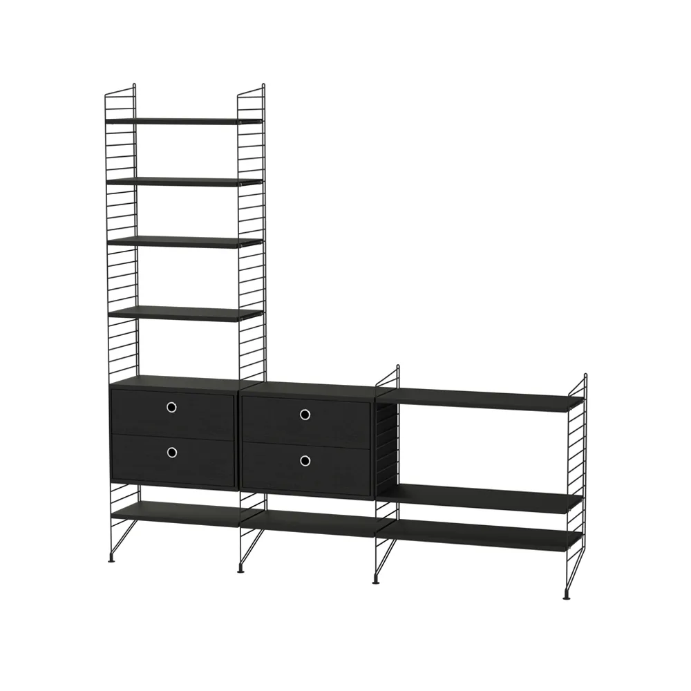 String woonkamer zwart - Combinatie J,  String