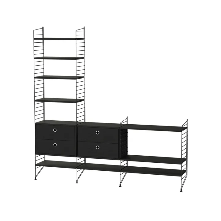 String woonkamer zwart - Combinatie J - String