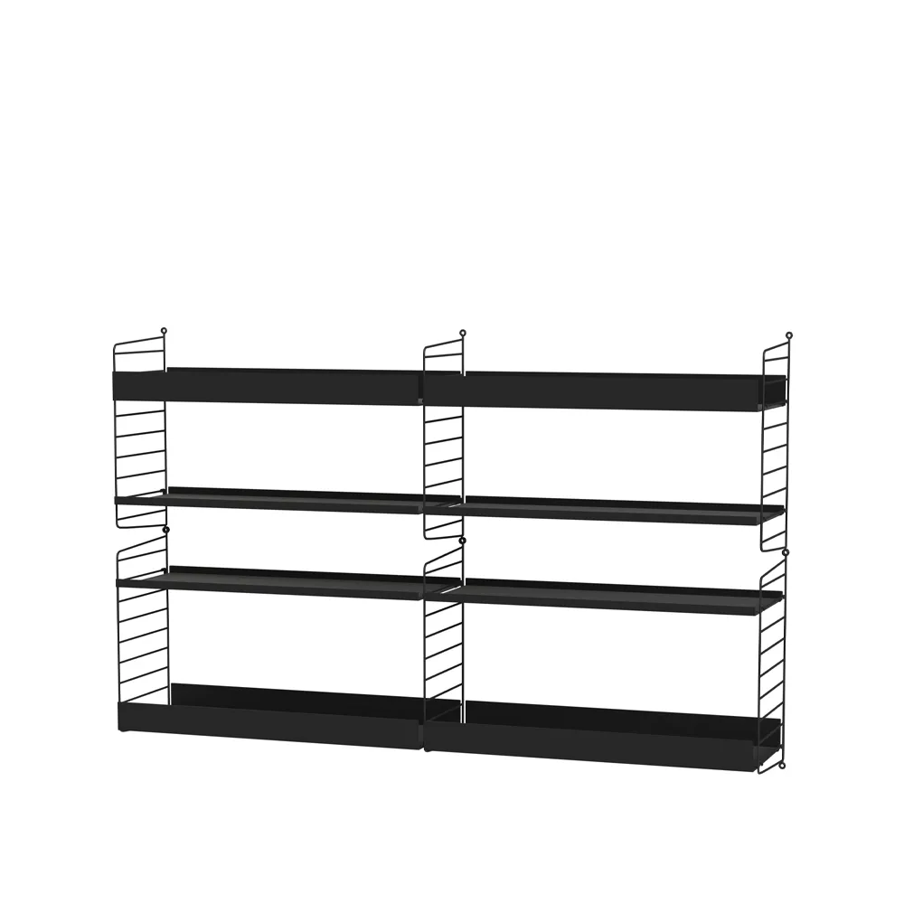 String woonkamer zwart - Combinatie L String