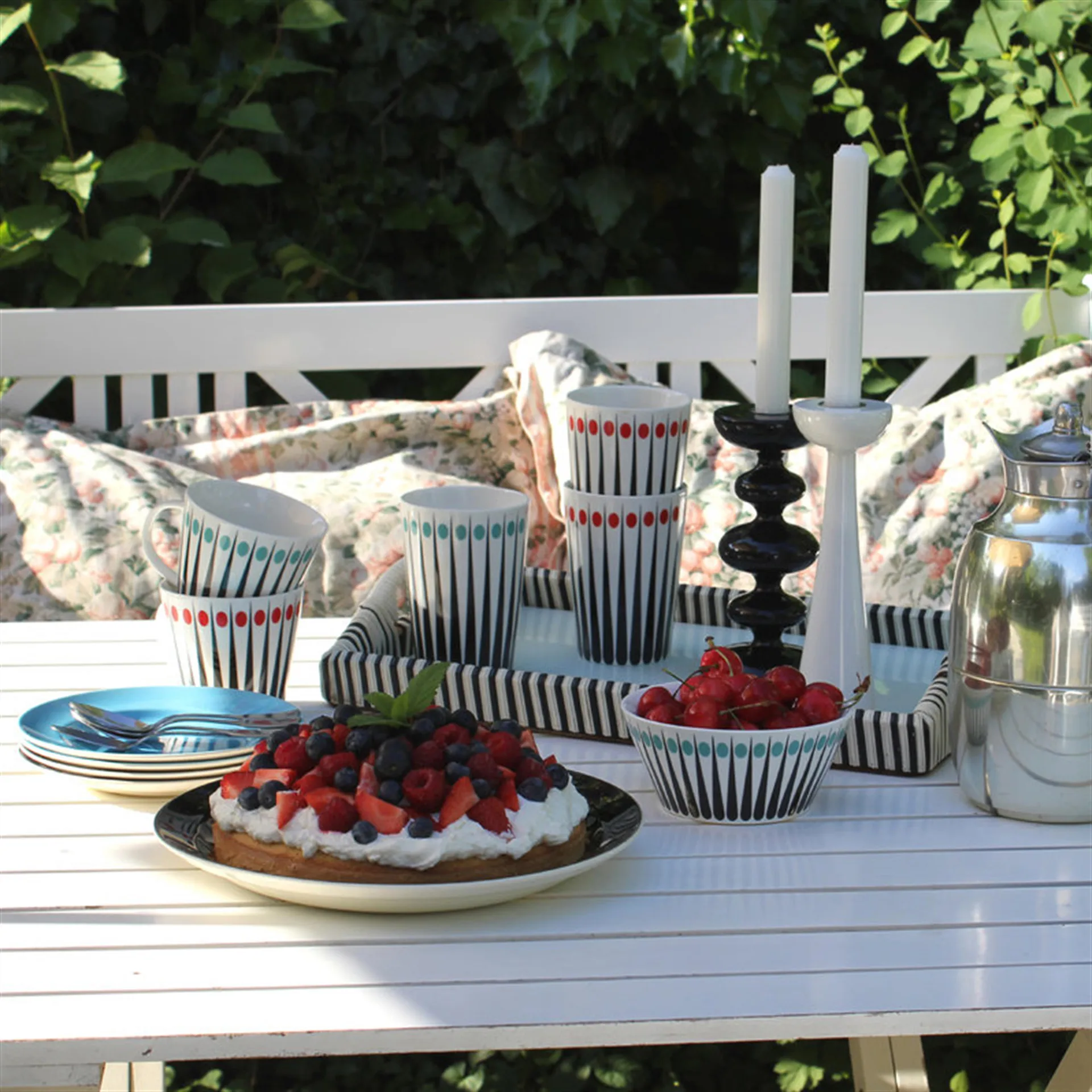 Amanda mok, wit-rood Superliving