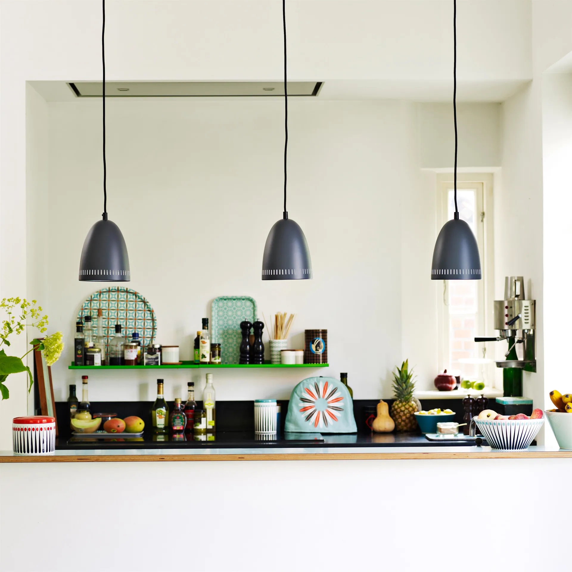 Dynamo lamp klein, matt almost black (grijs) Superliving