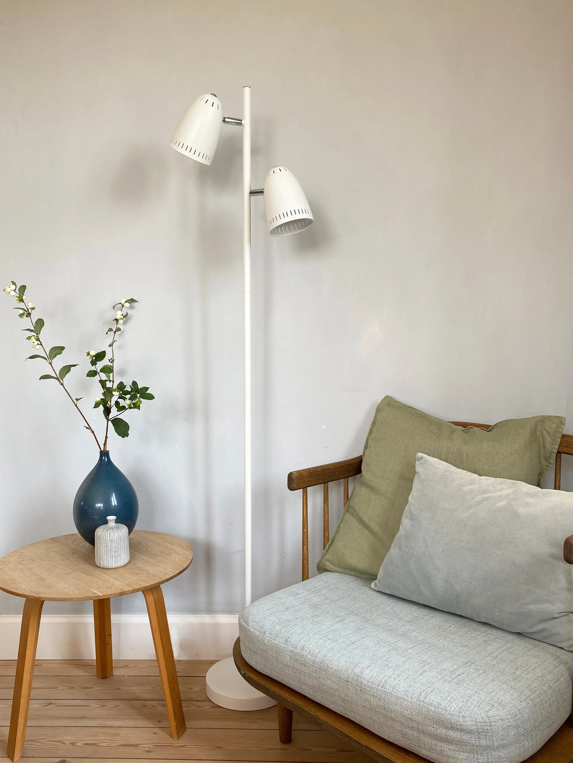 Dynamo Twin vloerlamp, Whisper White Superliving