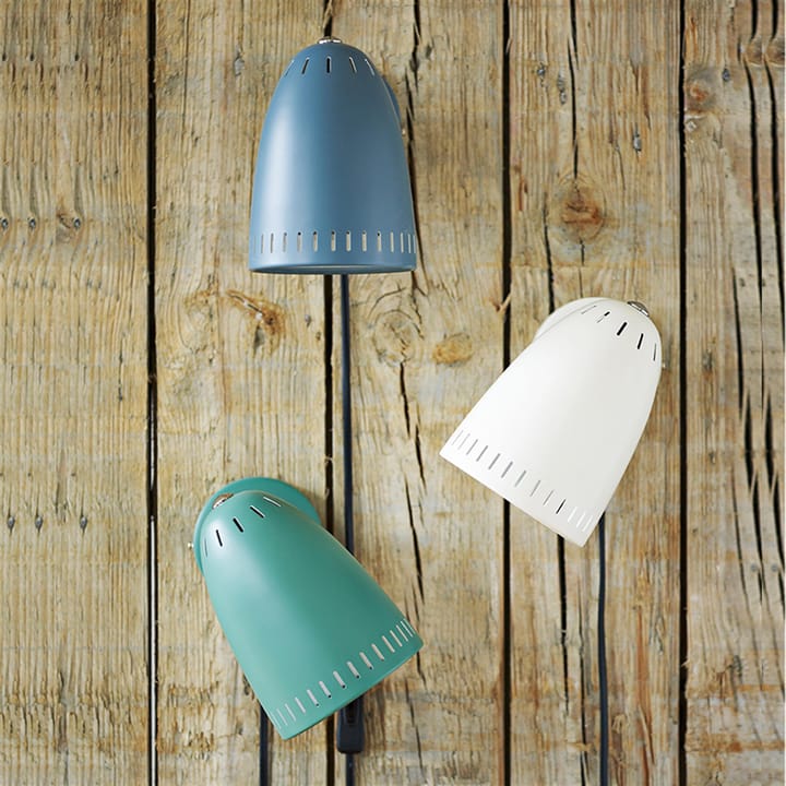 Dynamo wandlamp - korte arm, matt smoke blue (blauw) Superliving