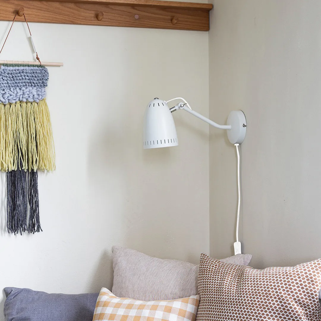 Dynamo wandlamp, matt whisper white (wit) Superliving