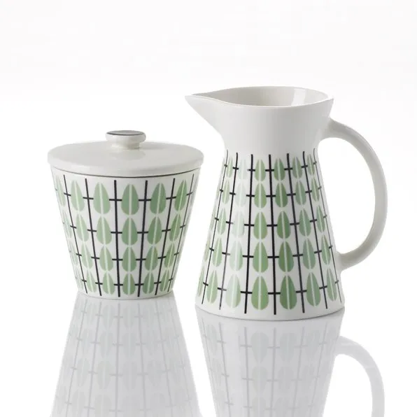 Olivia suikerpot, wit-mint Superliving