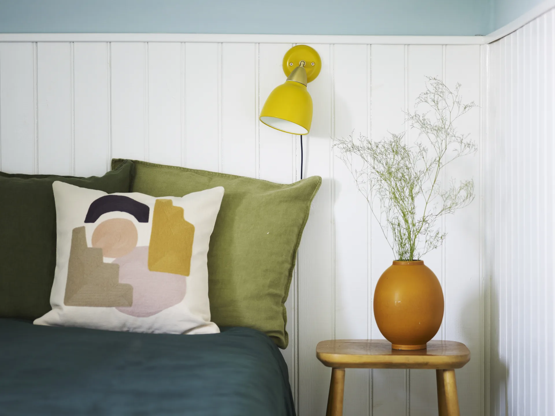 Urban muurlamp korte arm, Amber (geel) Superliving