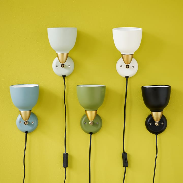 Urban muurlamp korte arm, Matt misty green (lichtgroen) Superliving