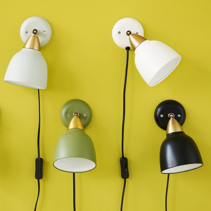 Urban muurlamp korte arm, Matt real black (zwart) Superliving
