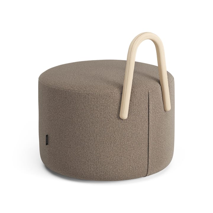 Amstelle medium poef met wieltjes Eik natuurlijke lak, Main Line Flax 23 Swedese