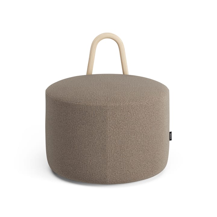 Amstelle medium poef met wieltjes Eik natuurlijke lak, Main Line Flax 23 Swedese