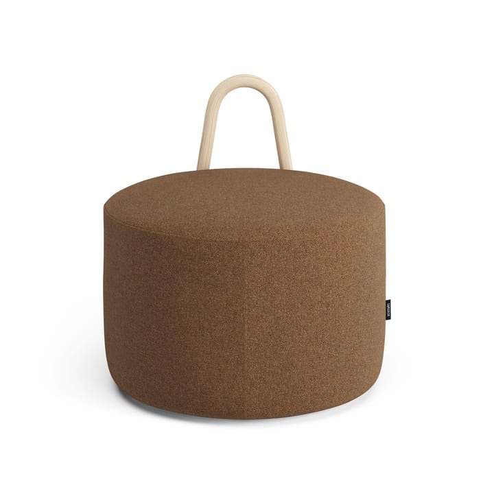 Amstelle medium poef met wieltjes Es natuurlijke lak, Main Line Flax 15 Swedese