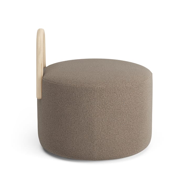 Amstelle medium poef met wieltjes Es natuurlijke lak, Main Line Flax 23 Swedese